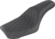 Saddlemen Profile LS Seat for 2004-2005 Harley-Davidson Dyna Wide Glide Injected - FXDWG I and 2004-2005 Harley-Davidson Dyna Wide Glide - FXDWG Motorcycles Black
