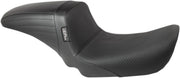 Le Pera Kickflip Seat Black 2-Up Seat BikerTec Vinyl #LF-591BW