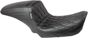 Le Pera Kickflip Seat Black 2-Up Seat BikerTec Vinyl