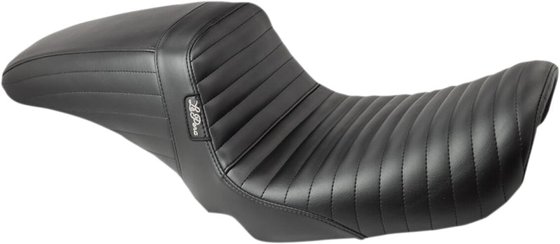 Le Pera Kickflip Seat Black 2-Up Seat BikerTec Vinyl #LF-591PT