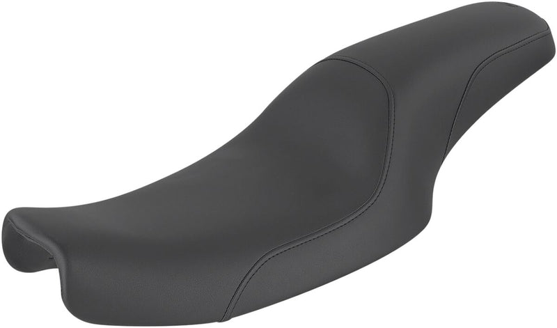 Saddlemen Black Smooth Profiler Seat for 1991-1995 Harley-Davidson Dyna Motorcycles