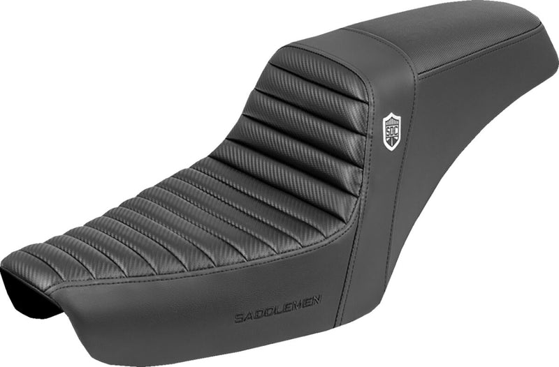 Saddlemen Step-Up Seat for 1996-2003 Harley-Davidson FXD Black 2-Up Seat Saddlehyde™ #SC89604T