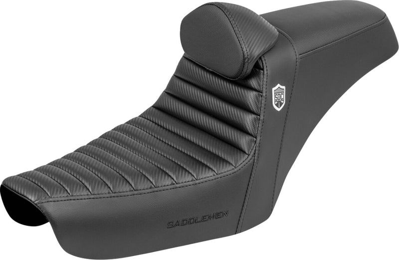 Saddlemen Gripper Step-Up Seats for 1996-2003 Harley-Davidson FXD Black 2-Up Seat #SC89604TB