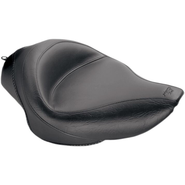 Mustang Wide Vintage Solo Seat Black Vinyl