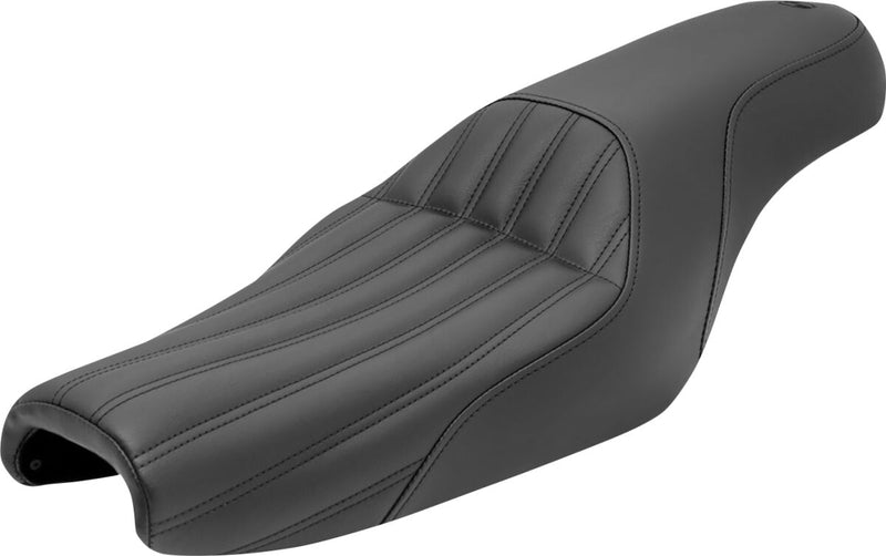 Saddlemen Black 2-Up Knuckle Solo Seat for 2004-2018 Harley-Davidson Sportster Motorcycles