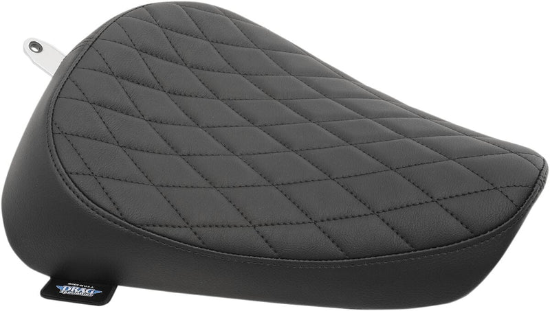 DRAG Specialties Seats Front Solo Vinyl Seat - Each, Solo Seat - Black for Harley-Davidson Sportster 1982-2003