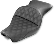 Saddlemen Black Explorer Lattice-Stitch Touring Seat for 2004-2022 Harley-Davidson Sportster Motorcycles