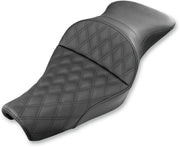 Saddlemen Black Explorer Lattice-Stitch Touring Seat for 2004-2022 Harley-Davidson Sportster Motorcycles