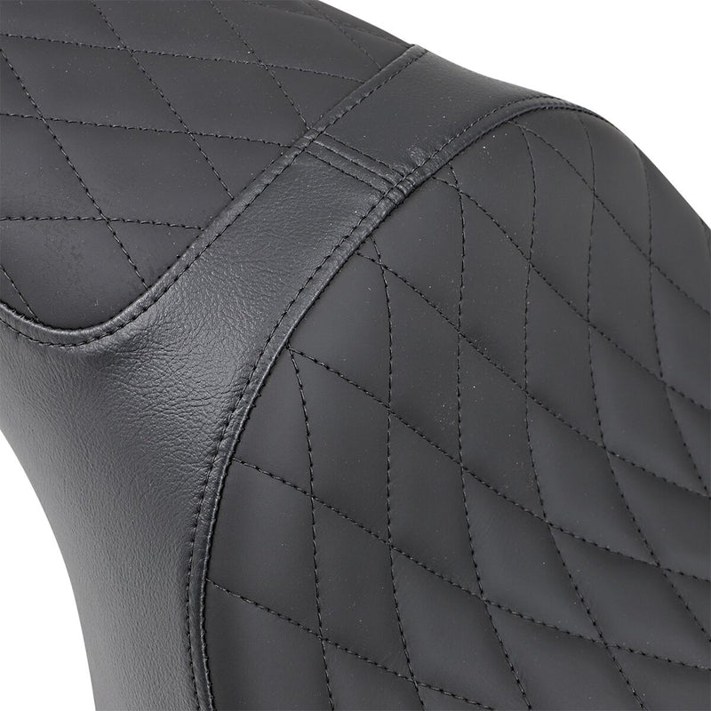 Drag Specialties Seats Caballero 2-Up Vinyl Seat Black 2-Up Seat #0804-0669