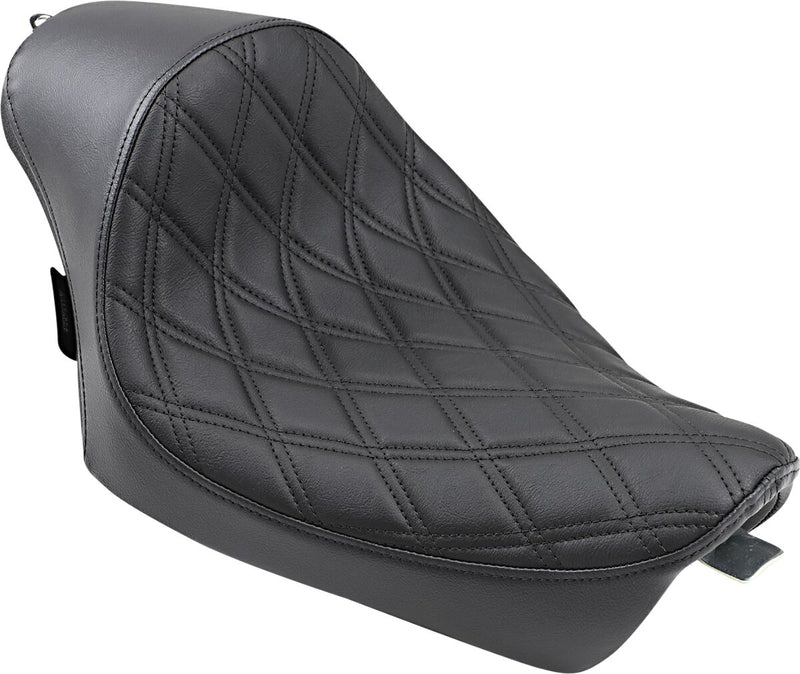 DRAG Specialties Seats Café-style Solo Seat - Vinyl, Cafe, Each - Black for Harley-Davidson Sportster 2010-2022