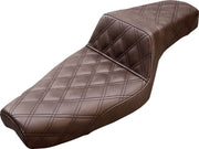 Saddlemen Brown Lattice-Stitch Step-Up Set for 1979-2003 Harley-Davidson Sportster Motorcycles