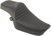 Drag Specialties Black Predator III Classic Stitch Vinyl Seat w/Black Thread for 1982-2003 Harley-Davidson Sportster Motorcycles