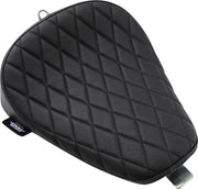 Drag Specialties Black Bobber-Style Black Stitched Small Diamond Solo Seat for 2010-2022 Harley-Davidson Sportster Motorcycles