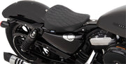 Drag Specialties Black Bobber-Style Black Stitched Small Diamond Solo Seat for 2010-2022 Harley-Davidson Sportster Motorcycles