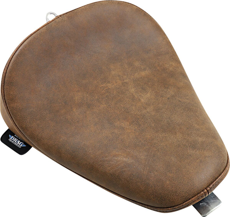 DRAG Specialties Seats Bobber Solo Seat - Each, Leather - Brown for Harley-Davidson Sportster 2010-2022