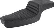 Saddlemen Black Rear Lattice Stitch Tuck N Roll Seat for 1979-2003 Harley-Davidson Sportster Motorcycles