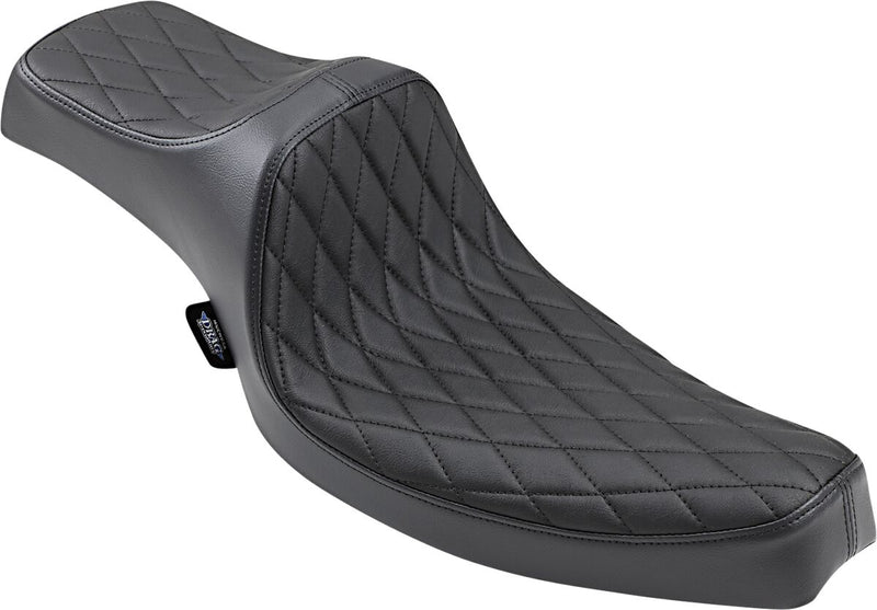 DRAG Specialties Seats Predator III Seat - Each, 2-Up Seat, Vinyl - Black for Harley-Davidson Sportster 1957-1978