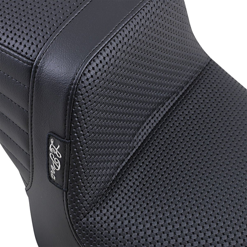 Le Pera Tailwhip Seat Black 2-Up Seat BikerTec #LK-586BW