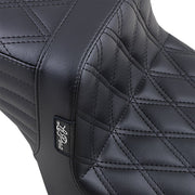 Le Pera Tailwhip Seat Black 2-Up Seat BikerTec Each