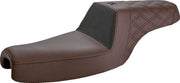 Saddlemen Brown Unknown Gripper Step Up Seat for 2004-2022 Harley-Davidson Sportster Motorcycles