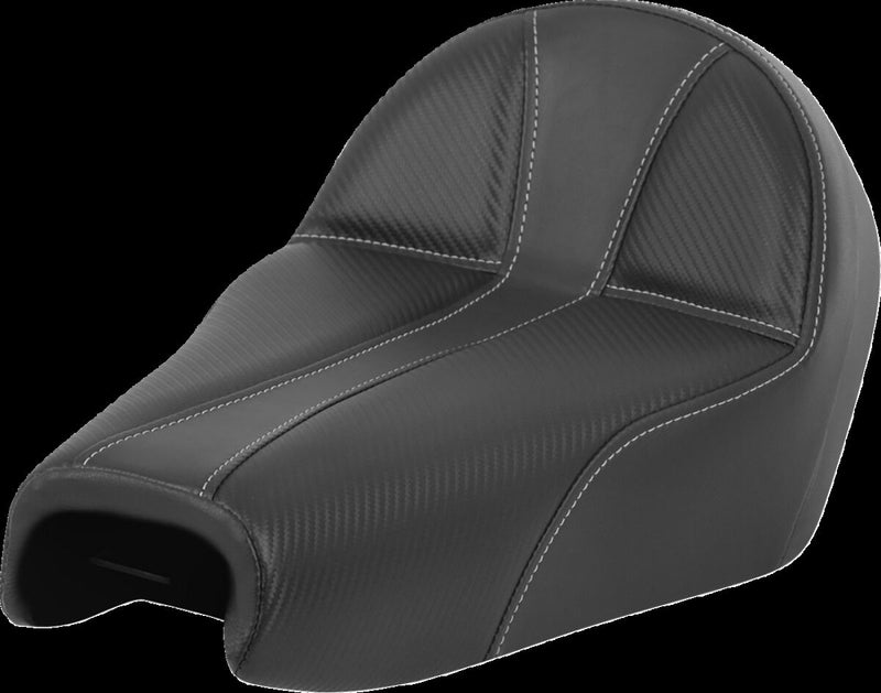 Saddlemen Dominator Solo Seat - Each, Saddlehyde™ /  Vinyl - Black for Harley-Davidson Sportster 2004-2022