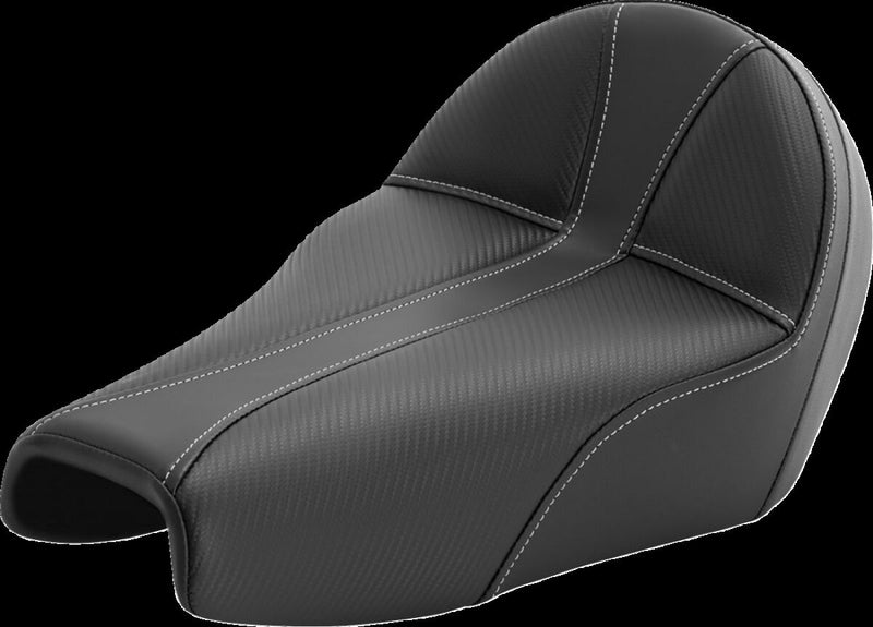 Saddlemen Dominator Solo Seat - Saddlehyde™ /  Vinyl, Each - Black for Harley-Davidson Sportster 2004-2022