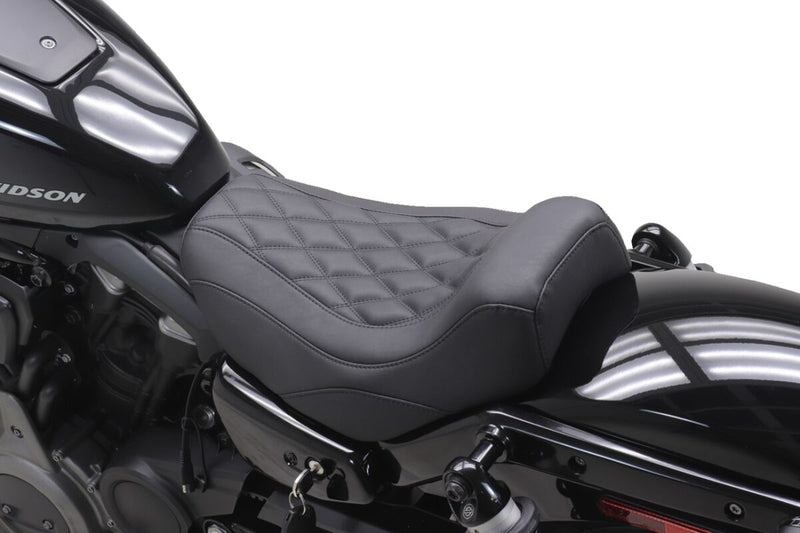 Mustang Tripper™ Solo Seat for 2022-2026 Harley-Davidson RH 975 Black Vinyl #83100