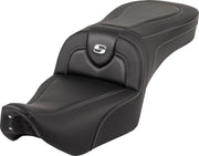 Saddlemen RoadSofa™ Seat for 2022-2026 Harley-Davidson RH 975 Black One-Piece Saddlehyde™ #822-11-185