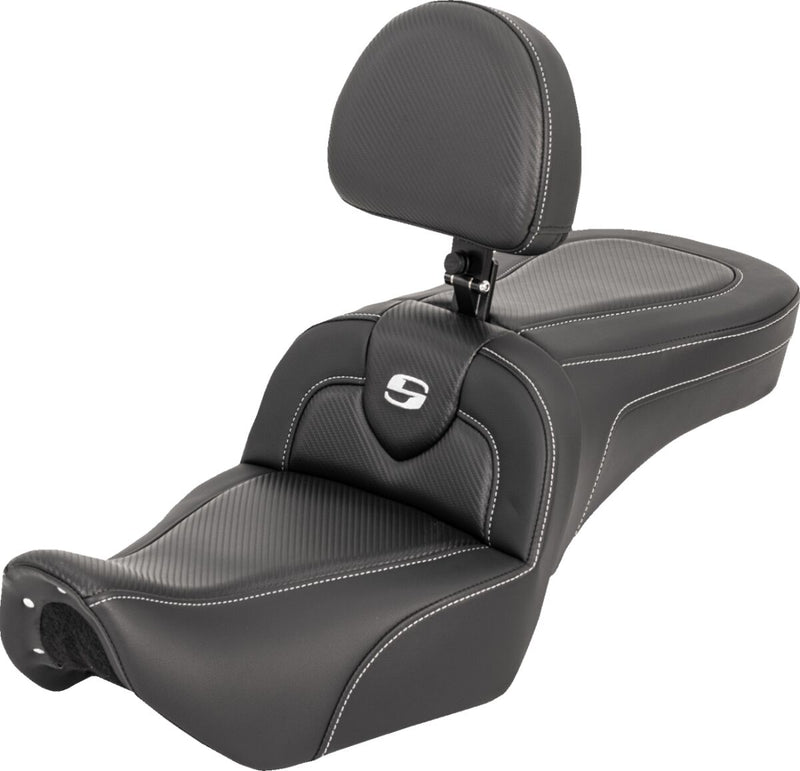 Saddlemen RoadSofa™ Seat for 2022-2026 Harley-Davidson RH 975 Black One-Piece Saddlehyde™ #822-11-185BR