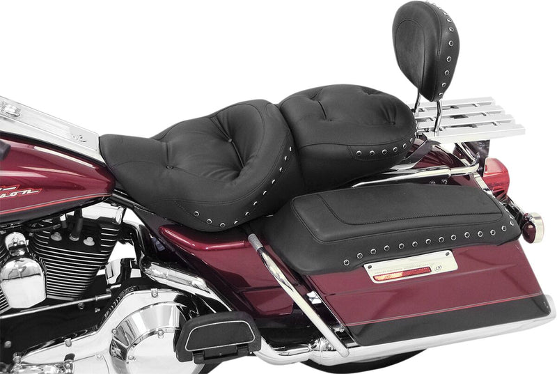 Mustang One-Piece 2-Up Ultra Touring Seat Black 2-Up Seat Each