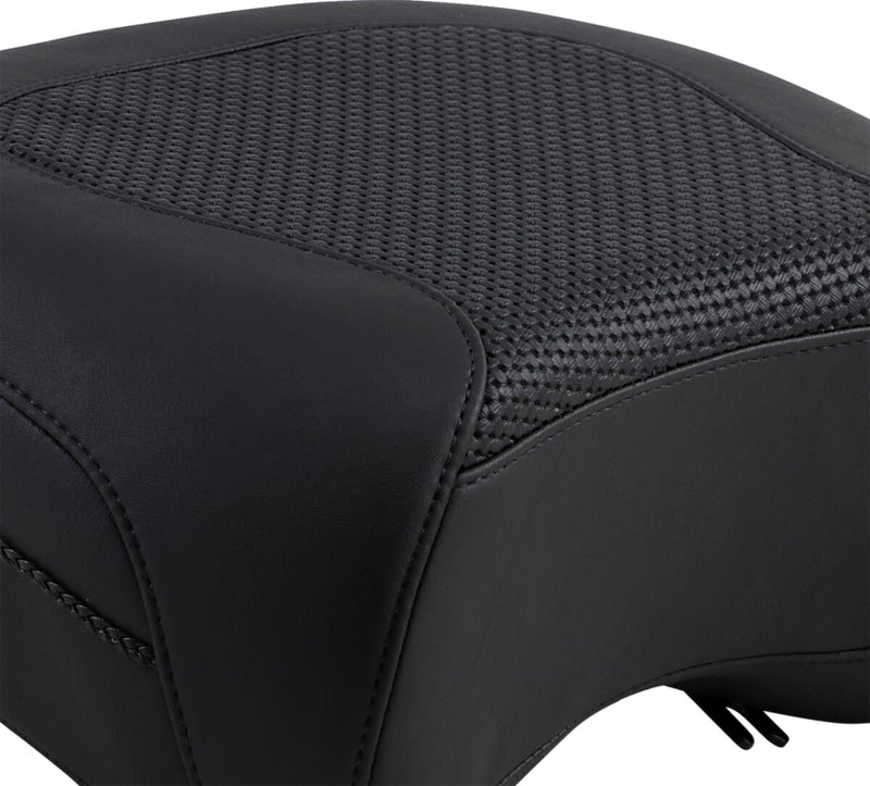 Mustang Textured Police Air Ride Seat Black Solo Seat Each
