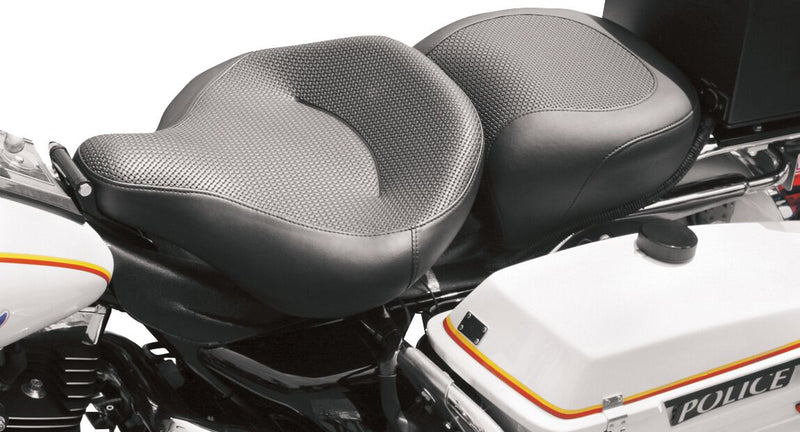 Mustang Textured Police Air Ride Seat Black Solo Seat #79436
