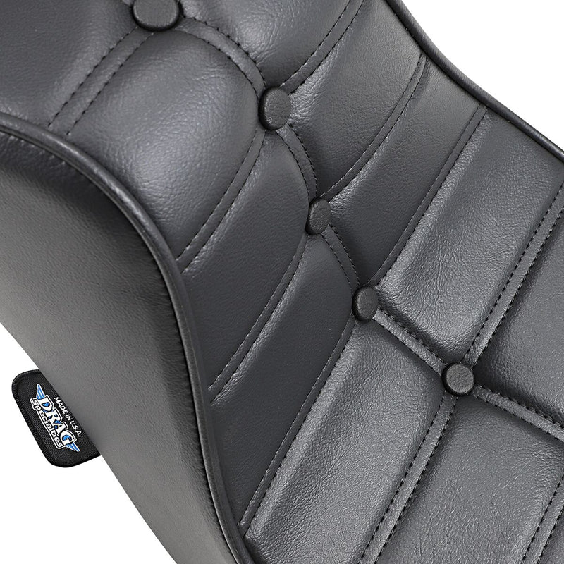Drag Specialties Scorpion Stitch Mini King and Queen Seat for 1971-1984 Harley-Davidson FXR and 1984 Harley-Davidson Softail Motorcycles