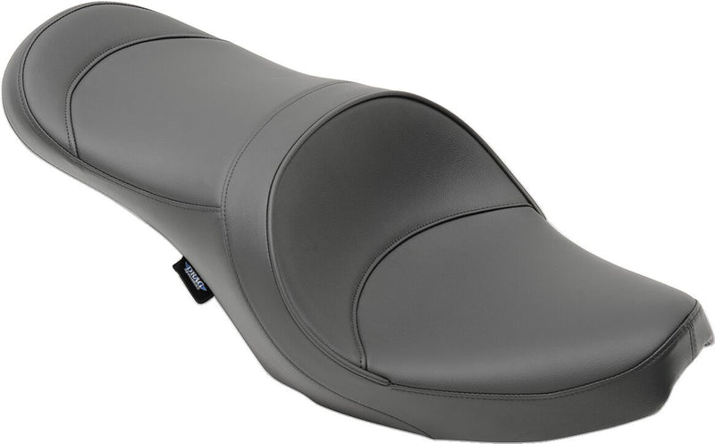 DRAG Specialties Seats 2-up Double Bucket Vinyl Seat - 2-Up Seat, Each, Touring - Black for Harley-Davidson Touring, Softail, Dyna & FXR 1958-1984