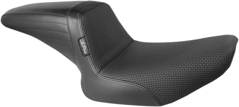 Le Pera Kickflip Seat Black 2-Up Seat BikerTec Vinyl #L-598BW