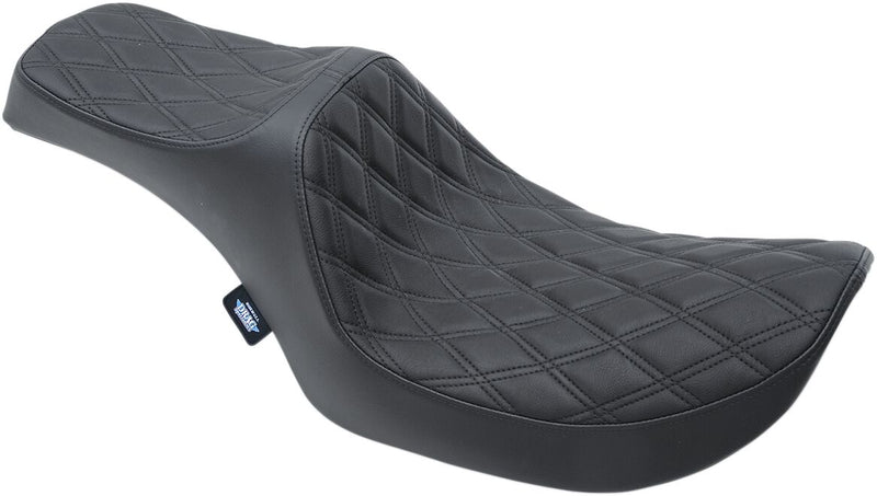DRAG Specialties Seats Predator III Seat - Each, Vinyl, One-Piece - Black for Harley-Davidson FXR 1982-2000