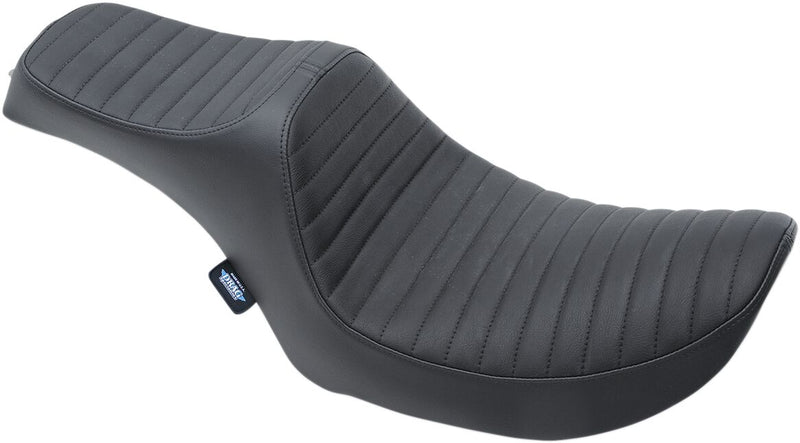 DRAG Specialties Seats Predator III Seat - One-Piece, Vinyl, Each - Black for Harley-Davidson FXR 1982-2000