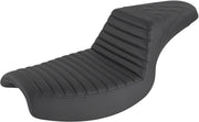 Saddlemen Black Rear Lattice Stitch Tuck N Roll Seat for 1982-1994,1999-2000 Harley-Davidson FXR Motorcycles