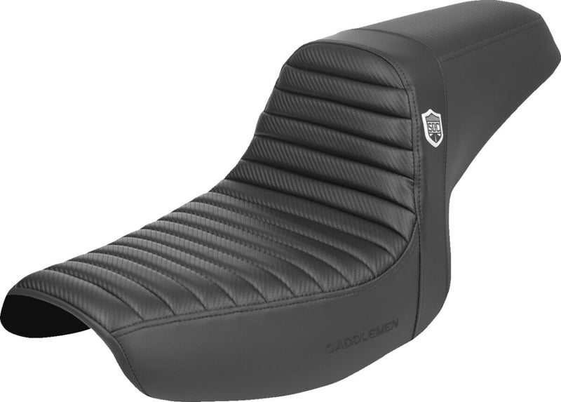Saddlemen Pro Series SDC Performance Grip Seat - Saddlehyde™, 2-Up Seat, Each - Black for Harley-Davidson FXR 1985-2000