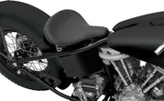 Drag Specialties Black Solar-Reflective Leather Large Smooth Spring Solo Seat w/Carpeted Bottom