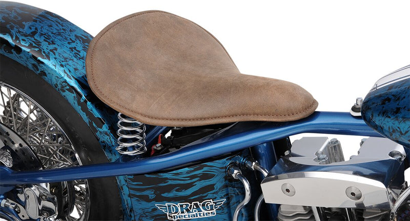 Drag Specialties Large Low Spring Distressed Brown Leather Solo Seat