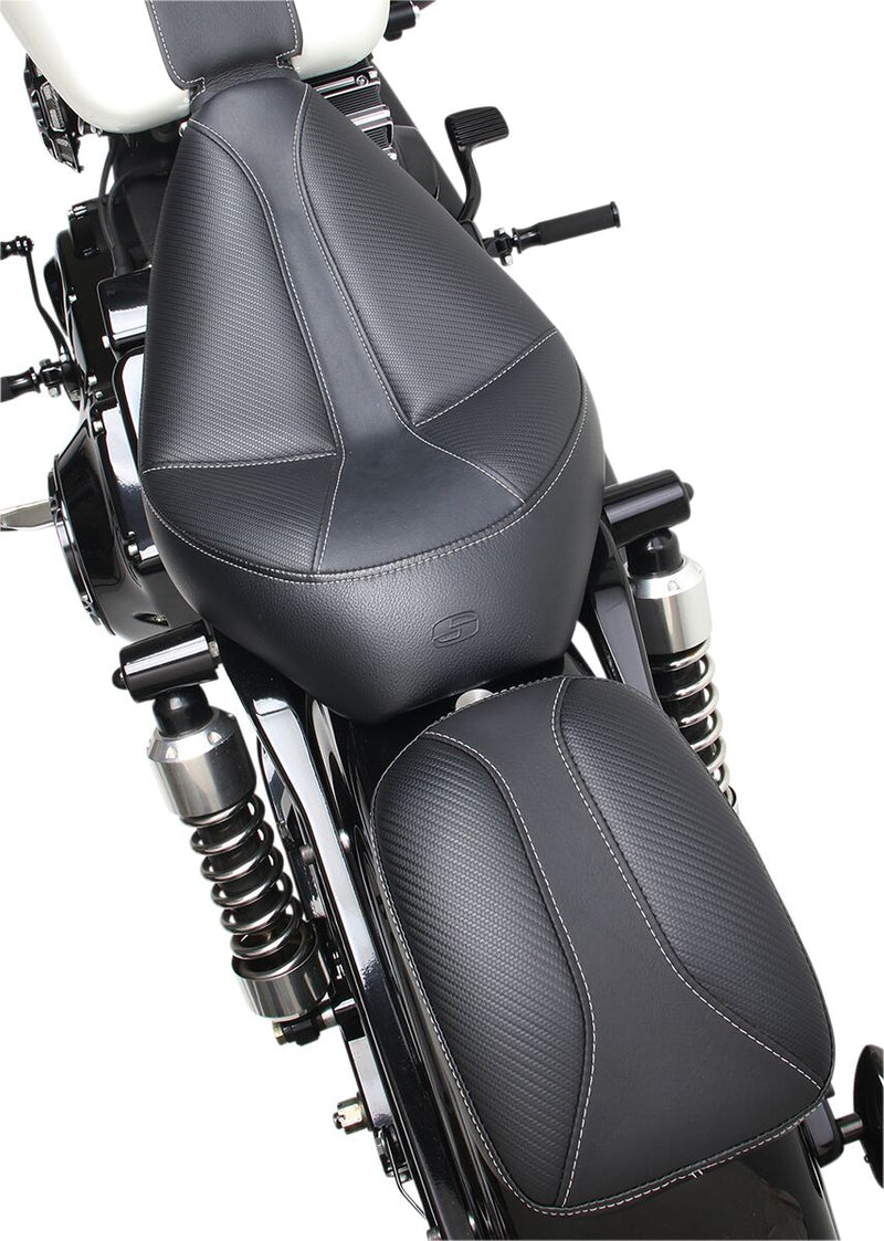 Saddlemen Black 7 in. Dominator Phantom Pad