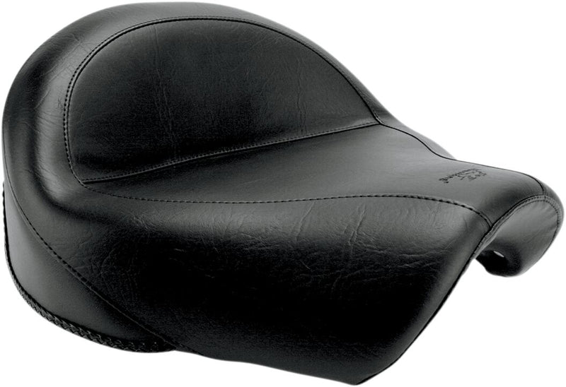 Mustang Vintage Wide Touring Seat Black Two-Piece #76071