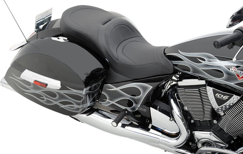 Drag Specialties Mild Stitch Low Profile Touring Seat for 2010-2014 Victory Cross Roads Motorcycles