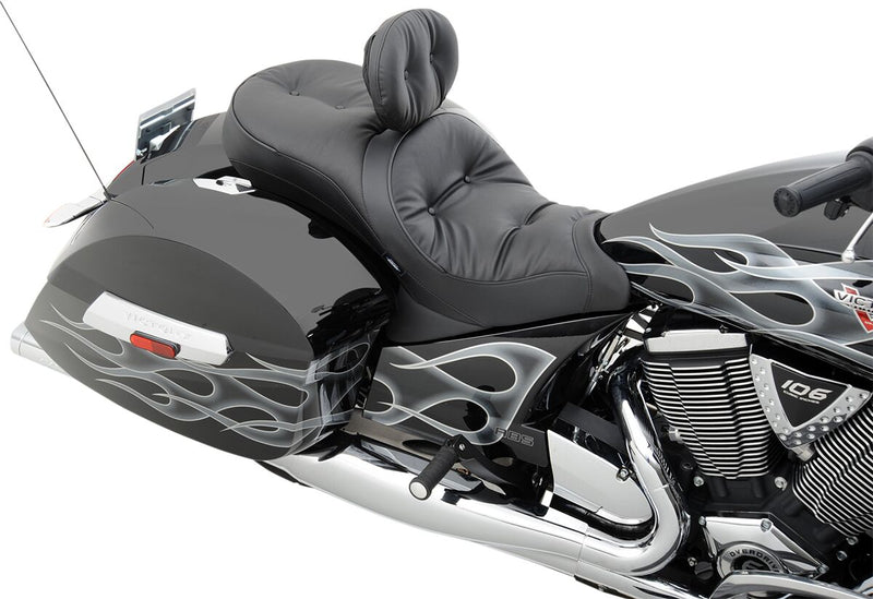Drag Specialties Pillow Stitch Low Profile Touring Seat for Various Victory Motorcycles