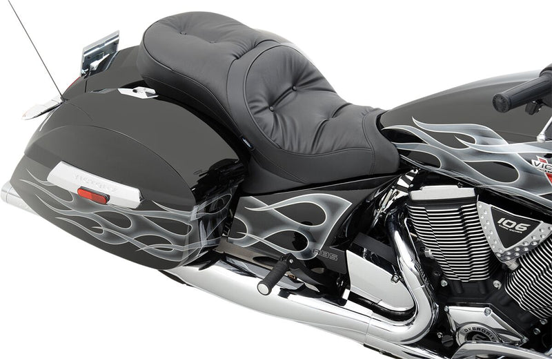 Drag Specialties Pillow Stitch Low Profile Touring Seat for Various Victory Motorcycles