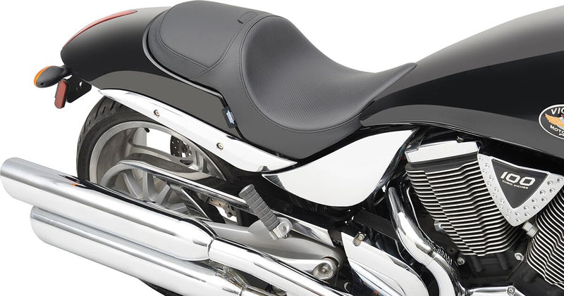 Drag Specialties Carbon Stitch Predator Seat for 2005-2014 Victory Hammer Motorcycles