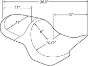 Drag Specialties Carbon Stitch Predator Seat for 2005-2014 Victory Hammer Motorcycles