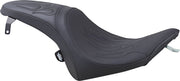 Drag Specialties Black Flame Stitch Predator Seat for Various Victory Motorcycles #0810-1597
