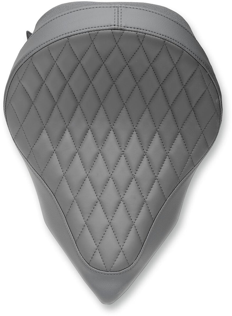 Drag Specialties Black Diamond Stitch Low-Profile Solo Seat for Various Victory Motorcycles Black Fitment VICTORY #0810-1601